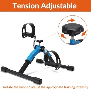 Mini Hometrainer voor Been en Arm Oefeningen - Opvouwbare Pedaler voor Lage Impact