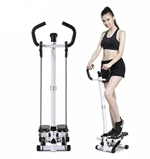 Stepper voor thuisfitness met verstelbaar stuur en LCD-monitor