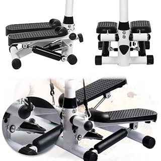 Stepper voor thuisfitness met verstelbaar stuur en LCD-monitor