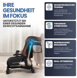 Pedaaltrainer voor Thuis | Stil & Gewrichtsvriendelijk | Inclusief Bevestigingsband | Ideaal voor Senioren