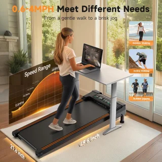 Automatische hellingsloopband met afstandsbediening voor thuis – Stil en effectief tot 6 km/u