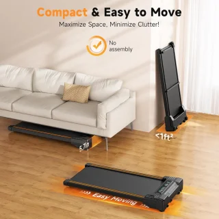 Automatische hellingsloopband met afstandsbediening voor thuis – Stil en effectief tot 6 km/u