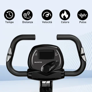 GEARSTONE Hometrainer-Hometrainer - Fitnessfiets -Opvouwbare magnetische fiets-Fitnessfiets-Opvouwbare indoor trainer voor cardiotraining thuis-Polssensor-Telefoonhouder