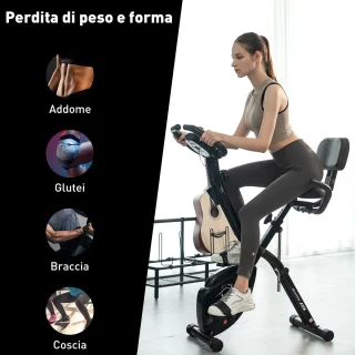 GEARSTONE Hometrainer-Hometrainer - Fitnessfiets -Opvouwbare magnetische fiets-Fitnessfiets-Opvouwbare indoor trainer voor cardiotraining thuis-Polssensor-Telefoonhouder