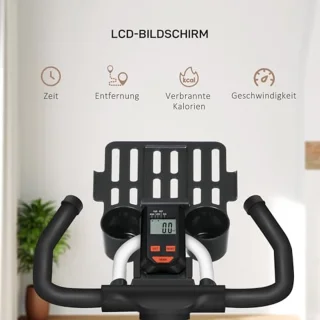 Hometrainer met LCD-Display en Verstelbare Zitting voor Thuis