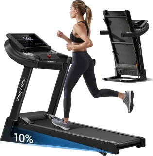 Inklapbare Loopband voor Thuis met Helling en 3,0 pk Motor - 14 km/u, 12 Trainingsprogramma's, Maximale Belasting 136 kg