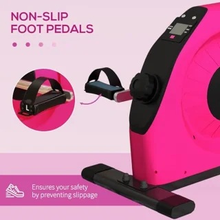 Mini Fitness Bike voor Thuis en Kantoor - Draagbare Fietser met LCD Scherm voor Armen en Benen, Perfect voor Revalidatie