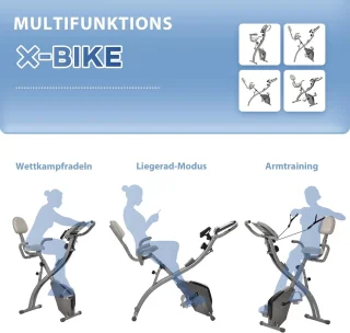 2-in-1 Hometrainer met LCD-display en Inklapbaar Ontwerp - Fietstrainer met 8 Weerstandsniveaus en Spankabels