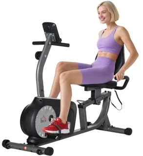 Halflange hometrainer met LCD-scherm - Verstelbare zitting en 8 weerstandsniveaus
