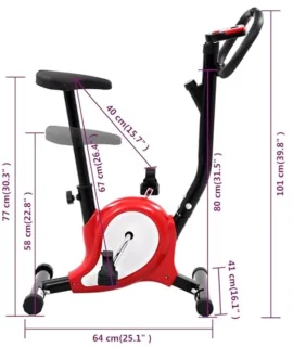 Hometrainer met bandweerstand en LCD-scherm - Thuis trainen in stijl