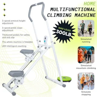 Opvouwbare Trapstepper voor Full-Body Training - Verstelbare Verticale Klimmachine voor Thuis