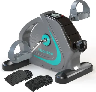 Draagbare Mini Hometrainer voor Onder Bureau met Vliegwiel voor Senioren en Revalidatie