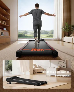 Inklapbare 3-in-1 loopband met helling voor thuis - max. 136 kg, 12 km/u