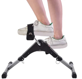 Opvouwbare Fitness Fietstrainer – Pedal Exerciser met LCD Display, Weerstand Instelbaar – Compacte Been- en Armtrainer voor Thuis & Kantoor