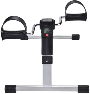 Opvouwbare Fitness Fietstrainer – Pedal Exerciser met LCD Display, Weerstand Instelbaar – Compacte Been- en Armtrainer voor Thuis & Kantoor