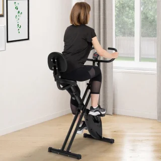 Hometrainer Opvouwbaar met Verstelbaar Zadel en LCD-Display voor Thuistraining