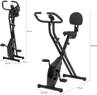 Hometrainer Opvouwbaar met Verstelbaar Zadel en LCD-Display voor Thuistraining