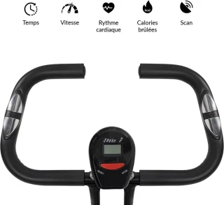 Hometrainer Opvouwbaar met Verstelbaar Zadel en LCD-Display voor Thuistraining