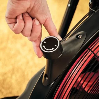 Air Bike met Luchtweerstand voor Effectieve Thuistraining, Compatibel met Apps, Verlicht Display, Tot 100 kg
