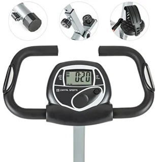 Ergometrische Hometrainer Fitnessfiets met Handhartslagmeter en LCD-display