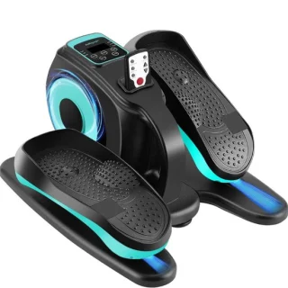 Elektrische Crosstrainer – Onder-Bureau Elliptical – Compacte Zit-Pedaaltrainer met Afstandsbediening – Geschikt voor Senioren & Jongeren – Draagbaar Fitnessapparaat