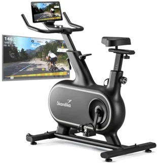 Hometrainer Fiets met 32 Weerstandsniveaus en App-Bediening | Perfect voor Thuis Workout