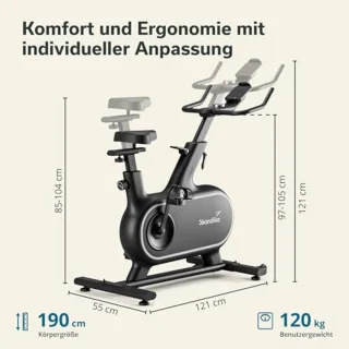 Hometrainer Fiets met 32 Weerstandsniveaus en App-Bediening | Perfect voor Thuis Workout