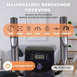 Elliptische Trainer met 8 Weerstanden en LCD-display