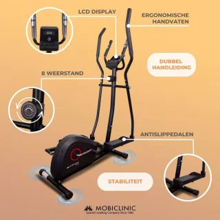 Elliptische Trainer met 8 Weerstanden en LCD-display