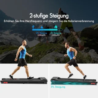 Onder bureau loopband 2-in-1 voor wandelen en joggen - Draagbare fitnessapparaat
