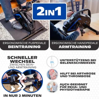 2-in-1 Pedaaltrainer (Beentrainer & Armtrainer)
