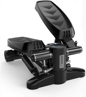 2-in-1 stepper hometrainer twist zwart