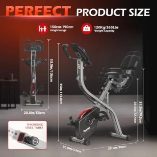 3-in-1 Vouwbare Ergometer Oefenfiets