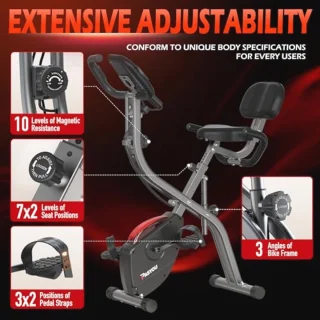 3-in-1 Vouwbare Ergometer Oefenfiets