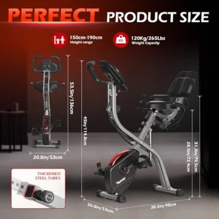 3-in-1 Vouwbare Oefenfiets - Ergometer