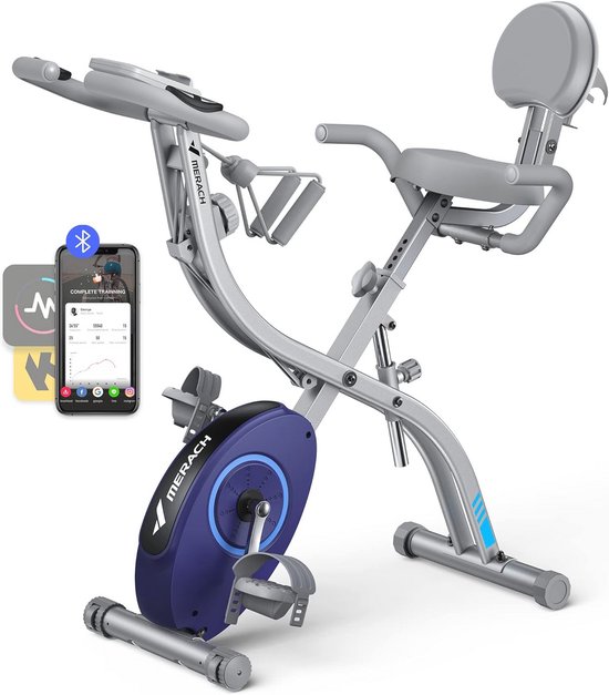 4-in-1 Inklapbare Fitnessfiets met LCD en Hartslagmeting review