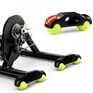 4pcs rocker plate feet, indoor cycling snap rocker feet adapter, portable bike trainer - ShopVlot