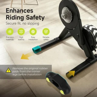 4pcs rocker plate feet, indoor cycling snap rocker feet adapter, portable bike trainer - ShopVlot