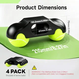 4pcs rocker plate feet, indoor cycling snap rocker feet adapter, portable bike trainer - ShopVlot