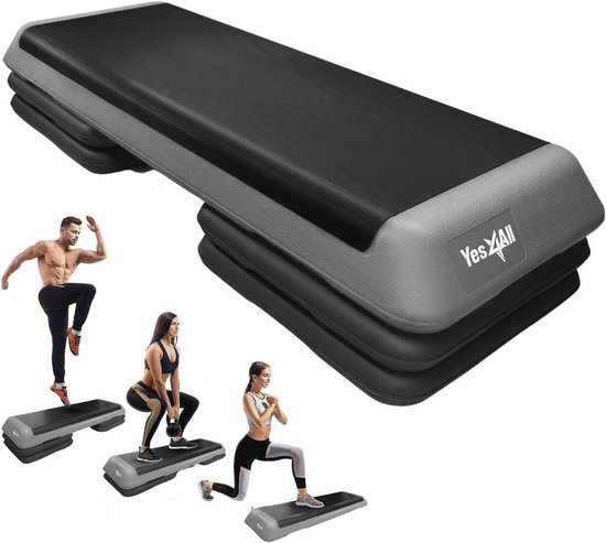 Aerobic Step Platform met Risers - Antislip Step Board review