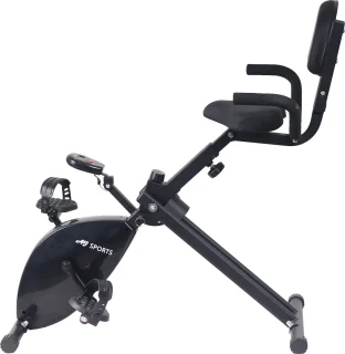 AJ-Sports Desk Bike Stoelfiets met Rugleuning en LCD Scherm