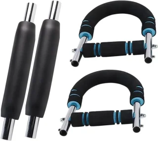 Arm trainer - krachtapparaat - 65-68 cm - zwart blauw