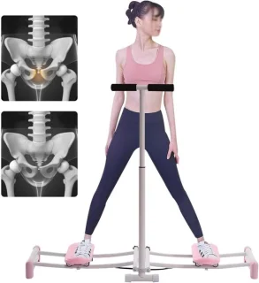 Beenoefeningstrainer - ski workout machine - binnen fitness - roze