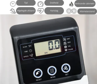 BellissiBo® Hometrainer met Rugleuning en LCD-scherm