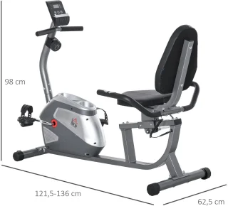 BellissiBo® Hometrainer met Rugleuning en LCD-scherm