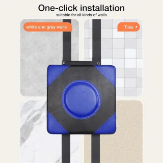 Boksdoel wandmontage voor volwassenen 30 cm blauw