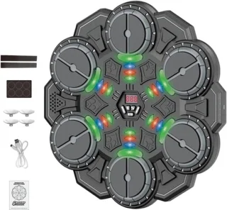 Boksmachine muziek 34x33.5cm zwart