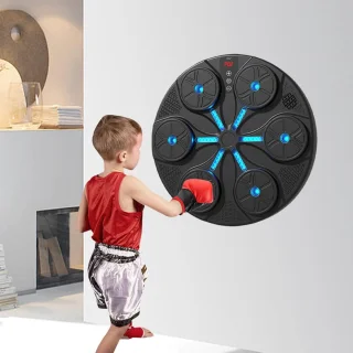 Boksmachine trainingsapparaat (wandmontage) - Zwart 39x38x18 cm