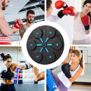 Boksmachine trainingsapparaat (wandmontage) - Zwart 39x38x18 cm