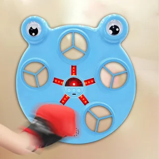 Boksmachine wandmontage Muziek Bokser - 29.5 x 33.5 cm - blauw
